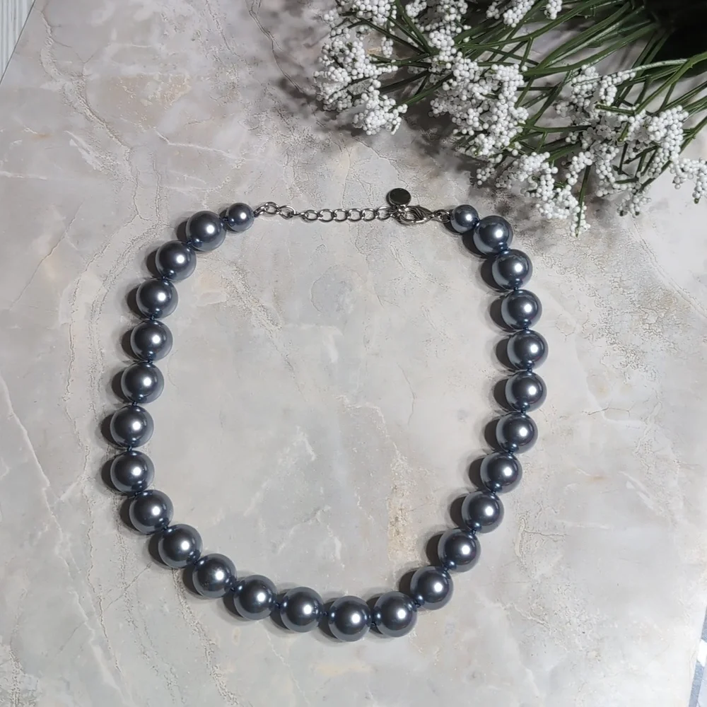 Charter Club Elegant Gray Pearl Necklace NWOT